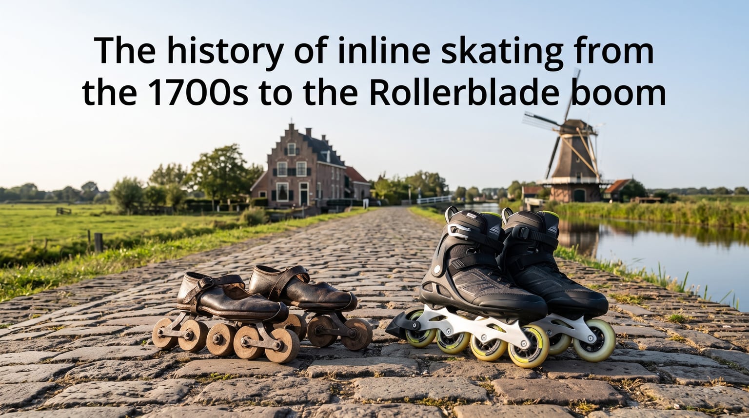 The history of inline skating from the 1700s to the Rollerblade boom