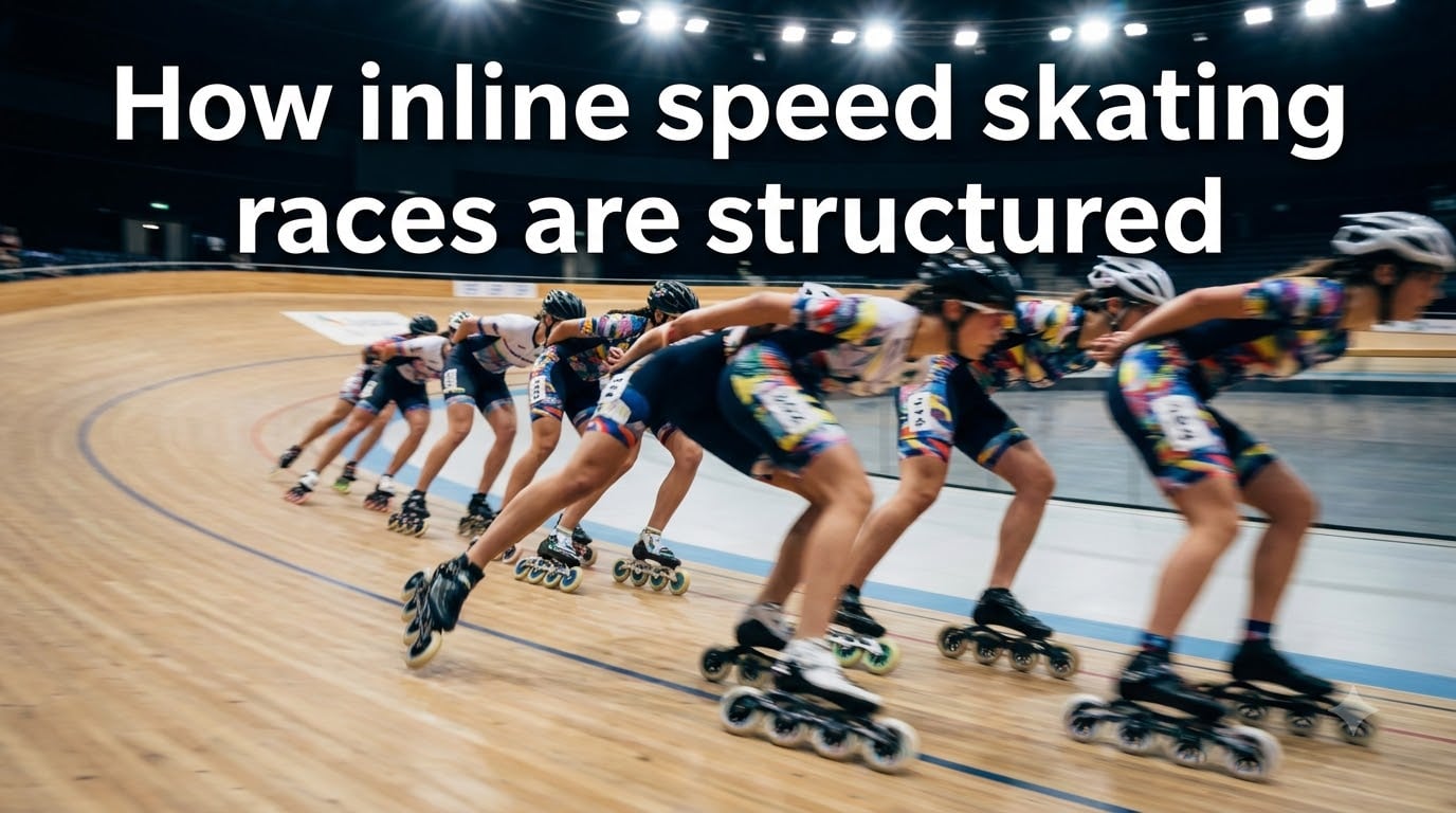 How inline speed skating races are structured