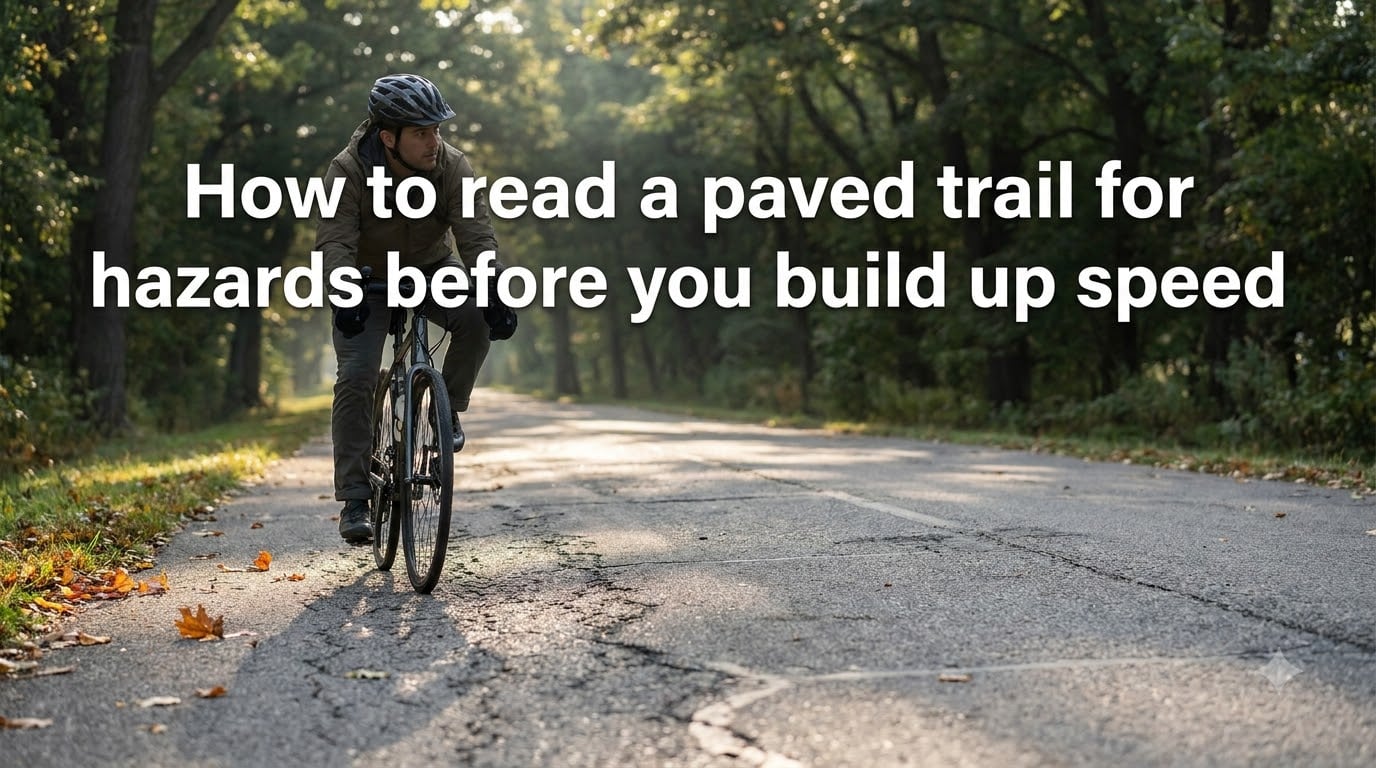 How to read a paved trail for hazards before you build up speed