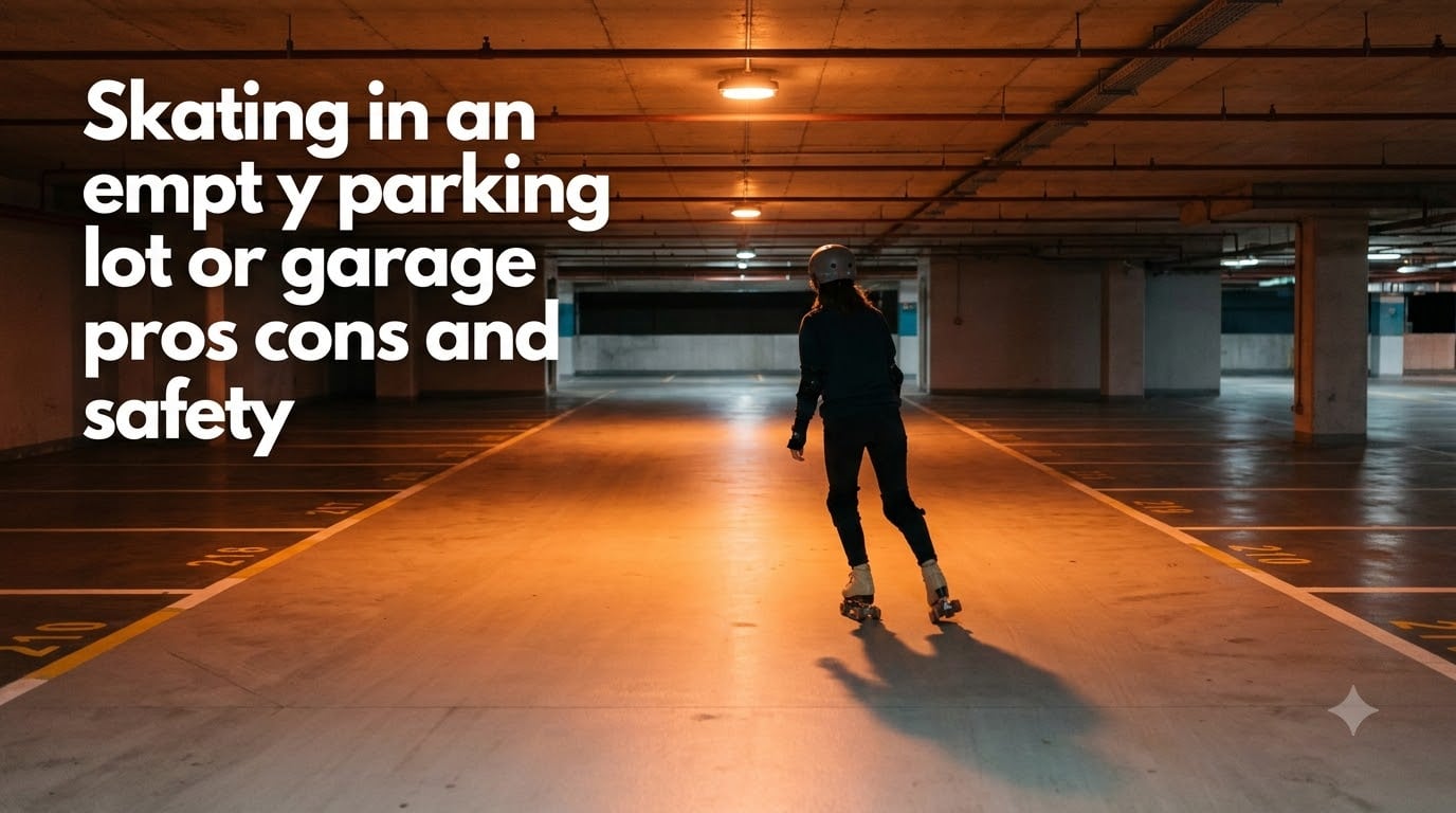 Skating in an empty parking lot or garage pros cons and safety