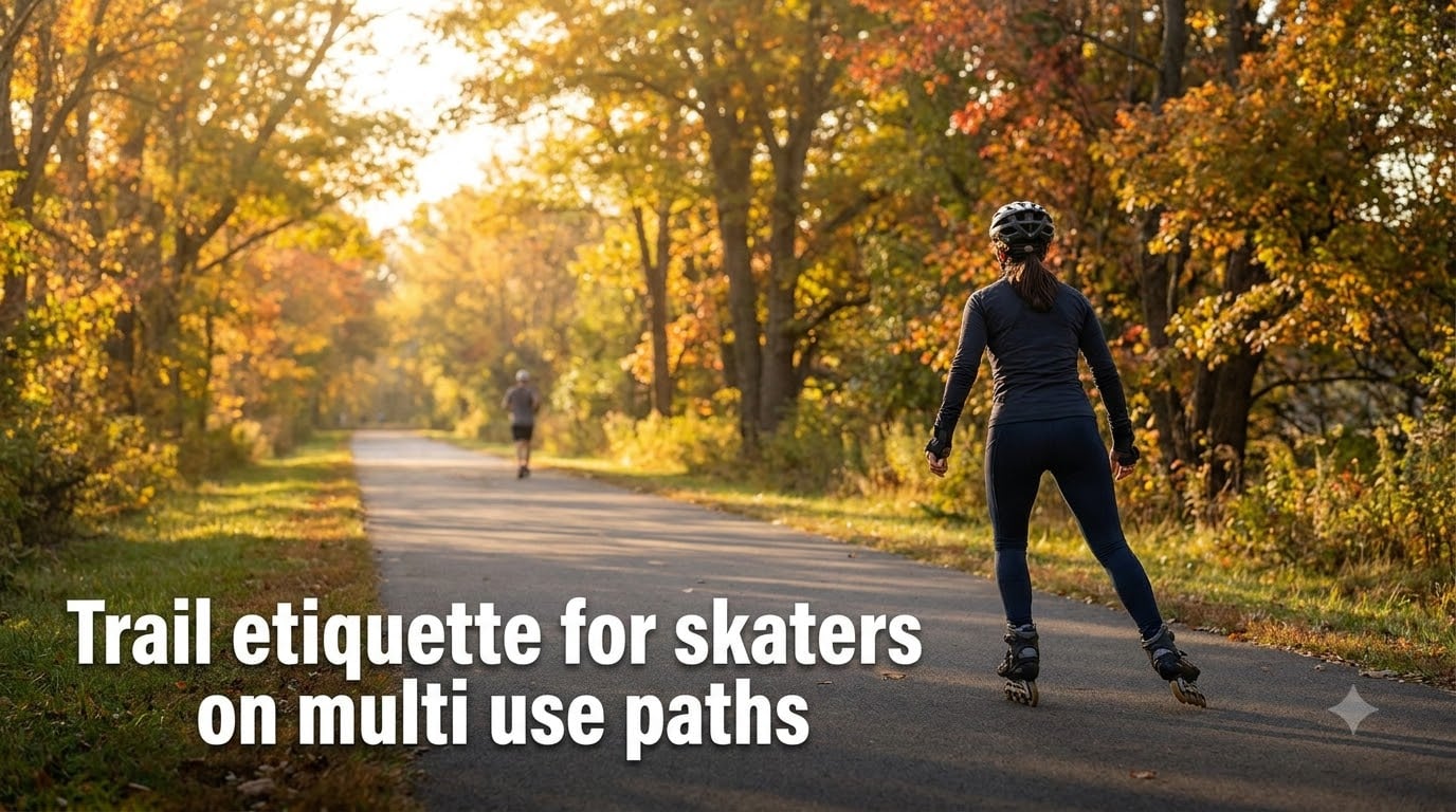 Trail etiquette for skaters on multi use paths