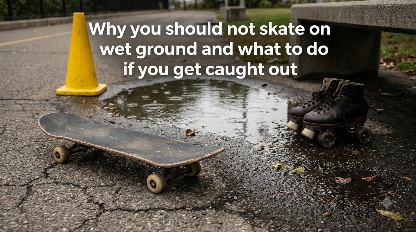 Why you should not skate on wet ground and what to do if you get caught out