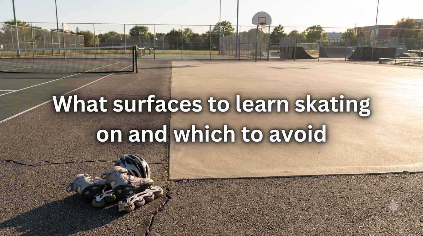 What surfaces to learn skating on and which to avoid