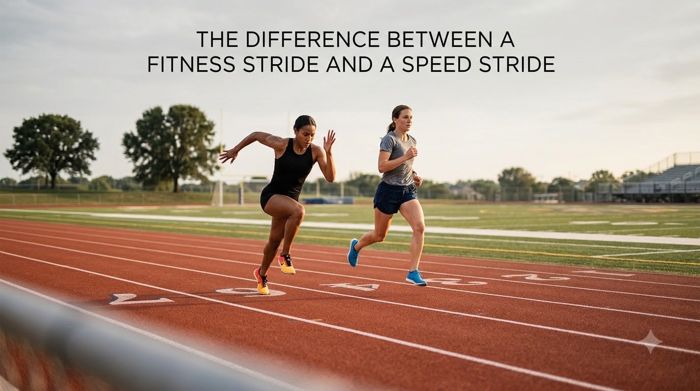 The difference between a fitness stride and a speed stride