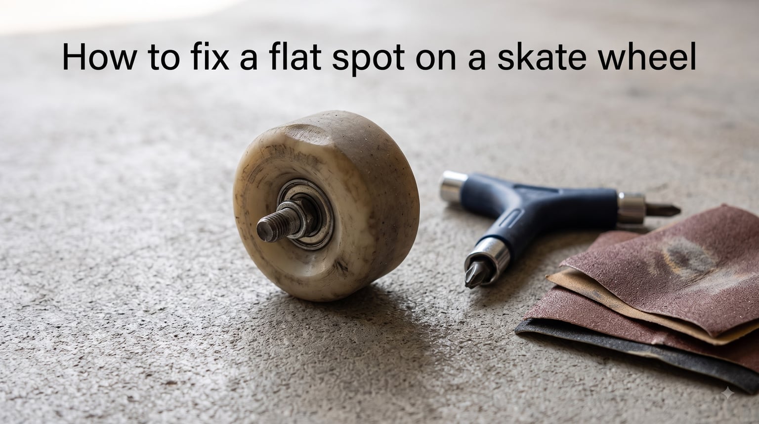 How to fix a flat spot on a skate wheel