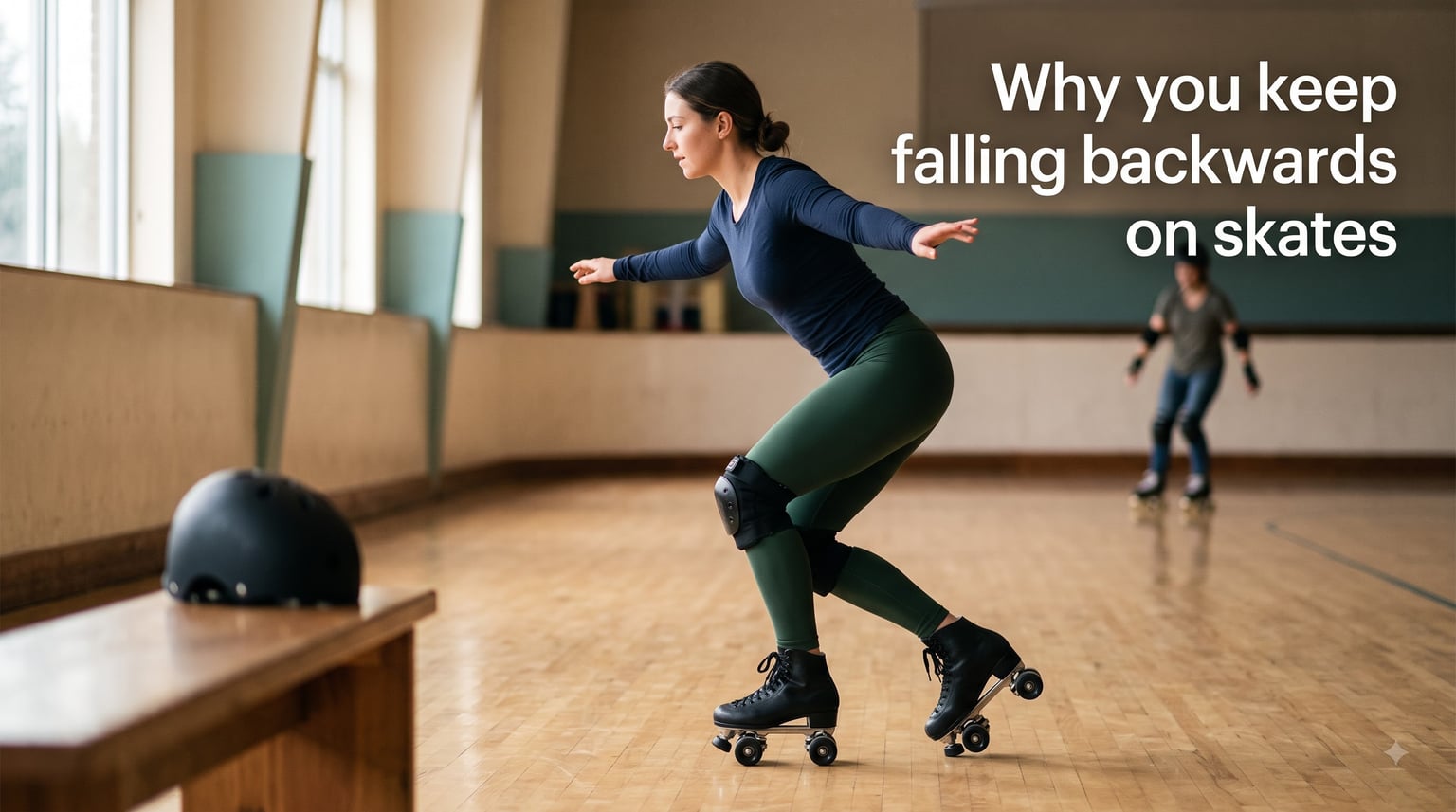 Why you keep falling backwards on skates