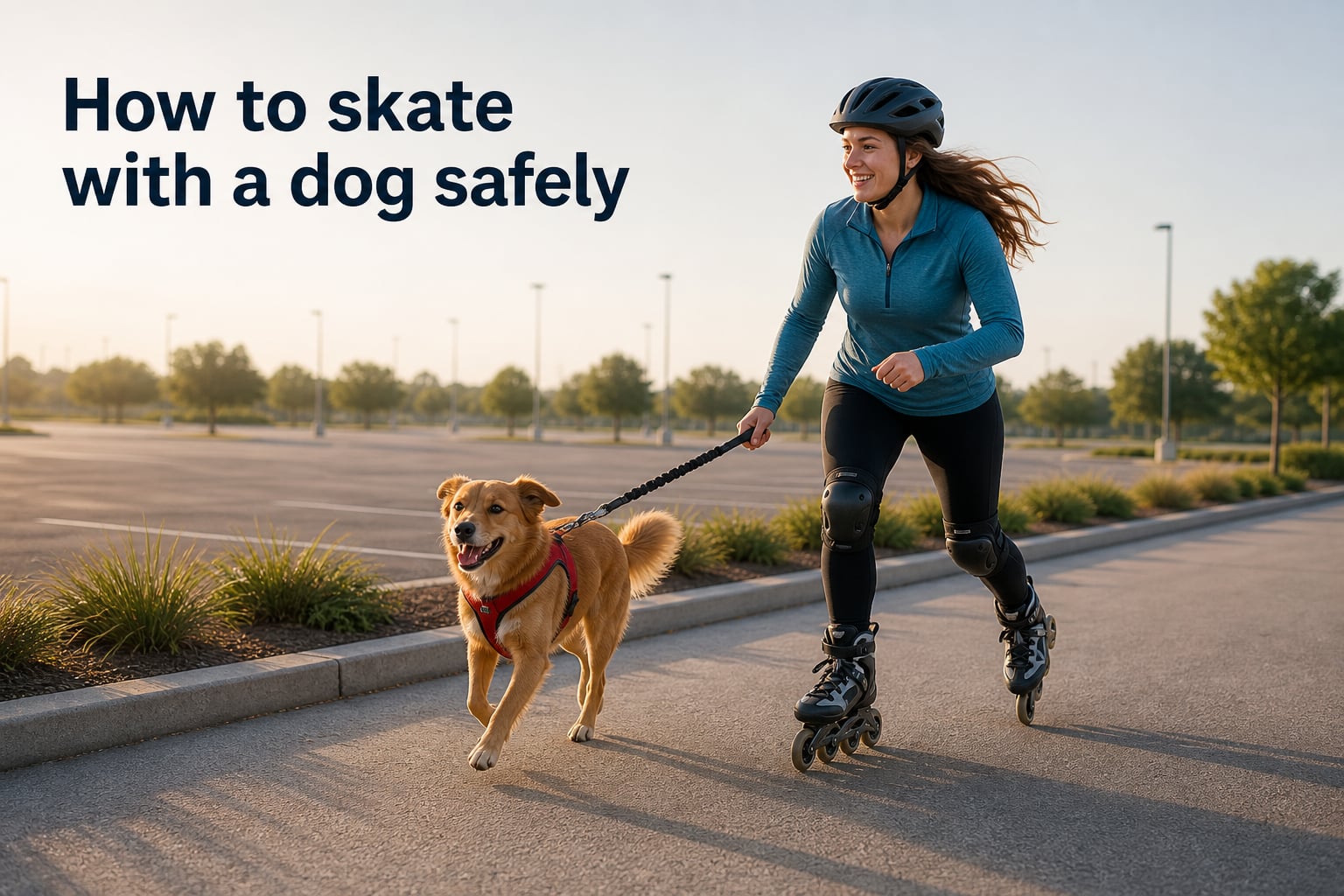 How to skate with a dog safely