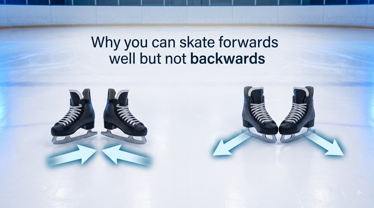 Why you can skate forwards well but not backwards