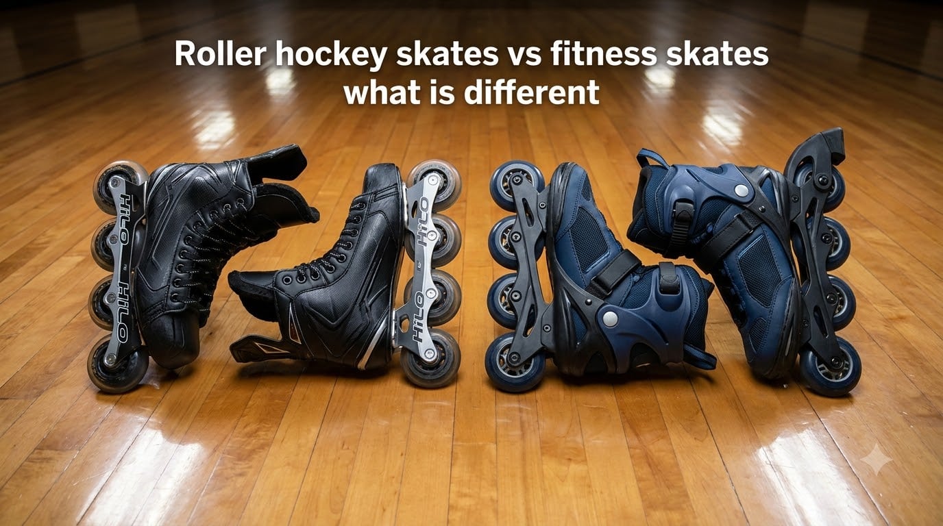 Roller hockey skates vs fitness skates what is different