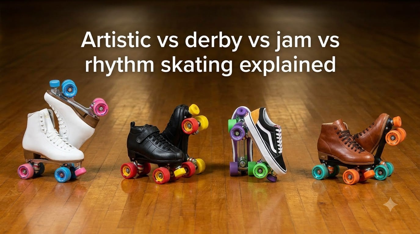 Artistic vs derby vs jam vs rhythm skating explained