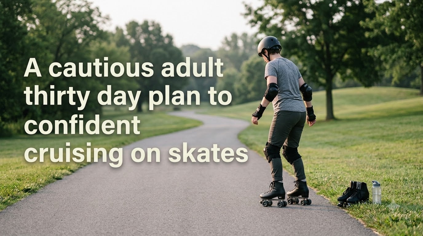 A cautious adult thirty day plan to confident cruising on skates