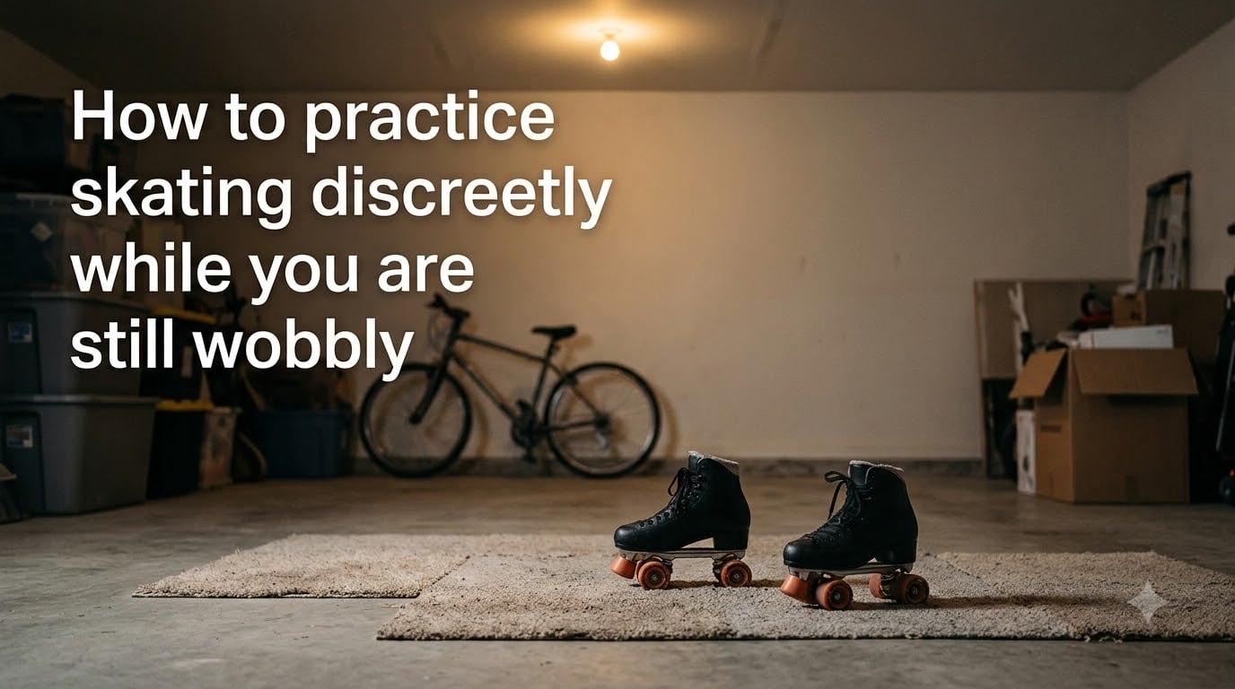 How to practice skating discreetly while you are still wobbly
