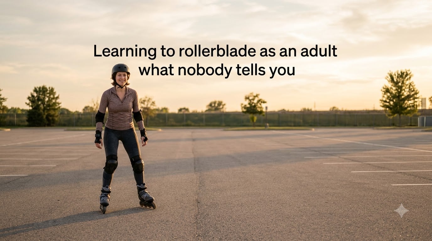 Learning to rollerblade as an adult what nobody tells you