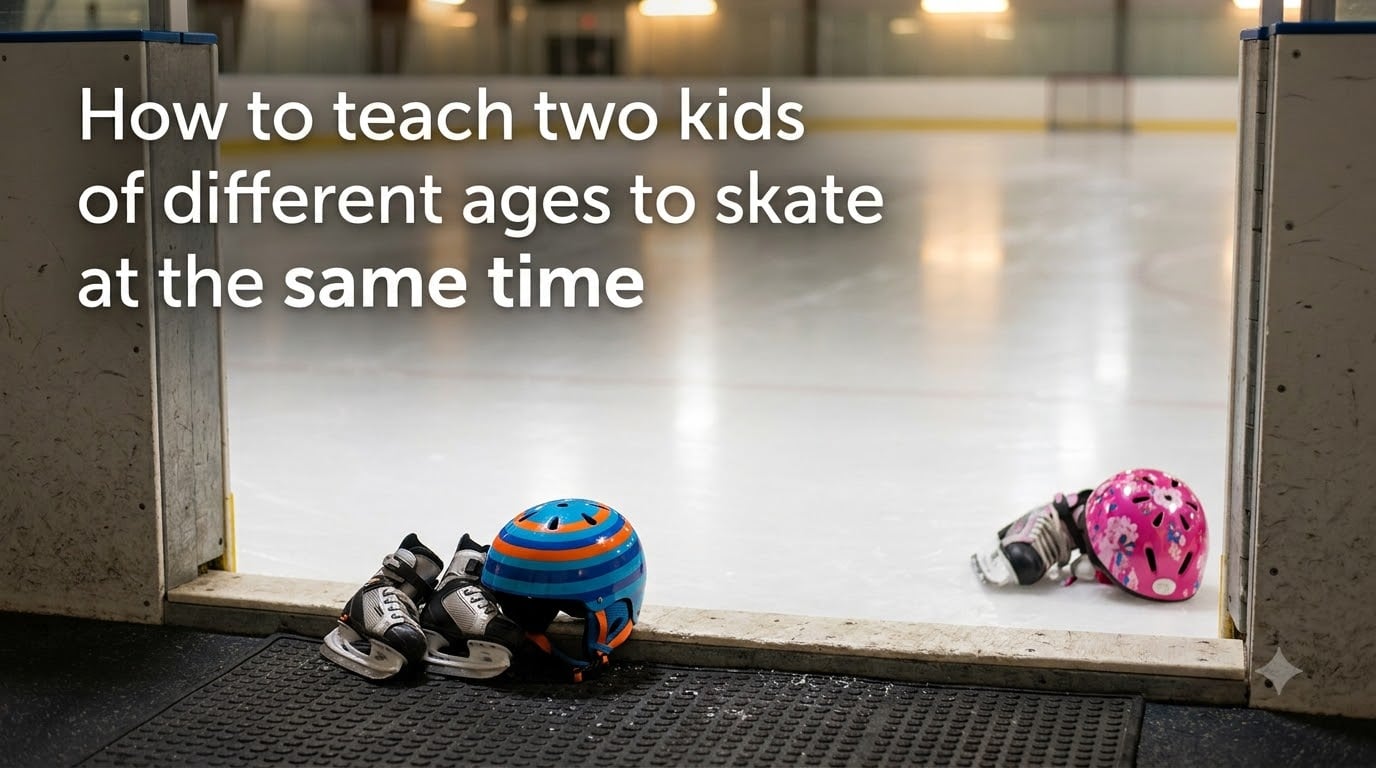 How to teach two kids of different ages to skate at the same time