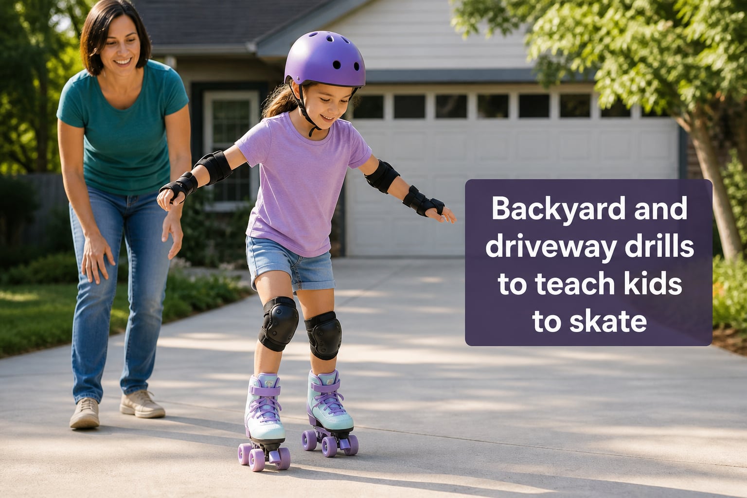 Backyard and driveway drills to teach kids to skate