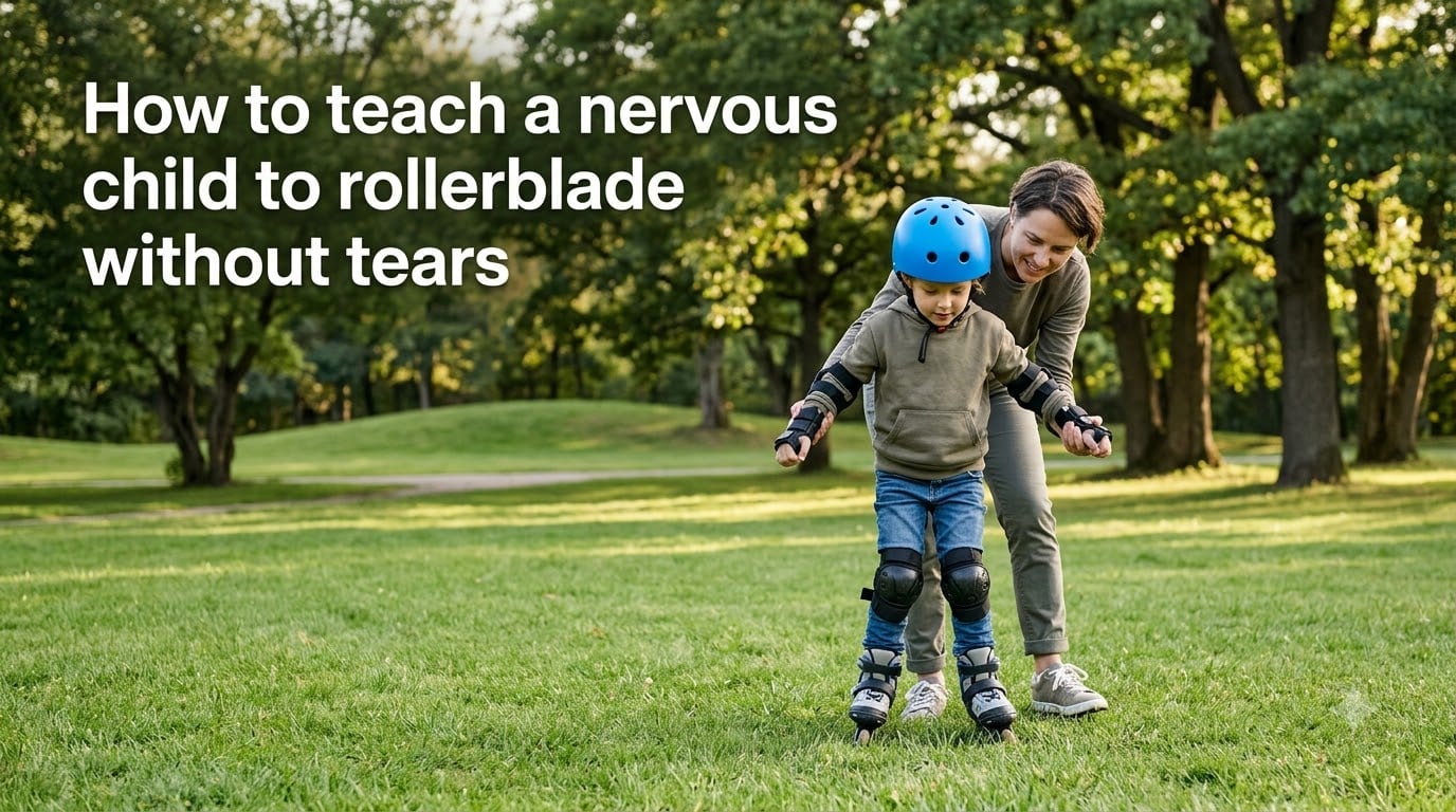 How to teach a nervous child to rollerblade without tears