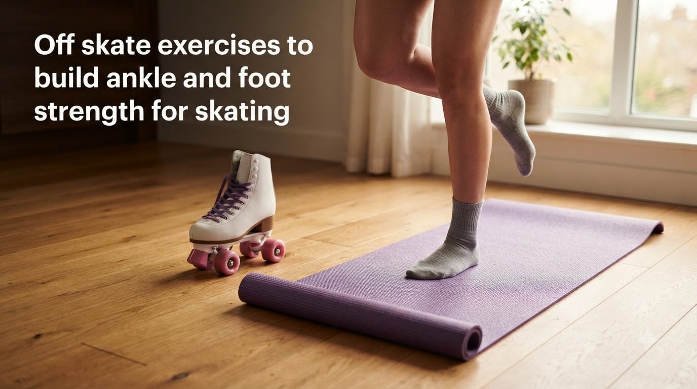 Off skate exercises to build ankle and foot strength for skating