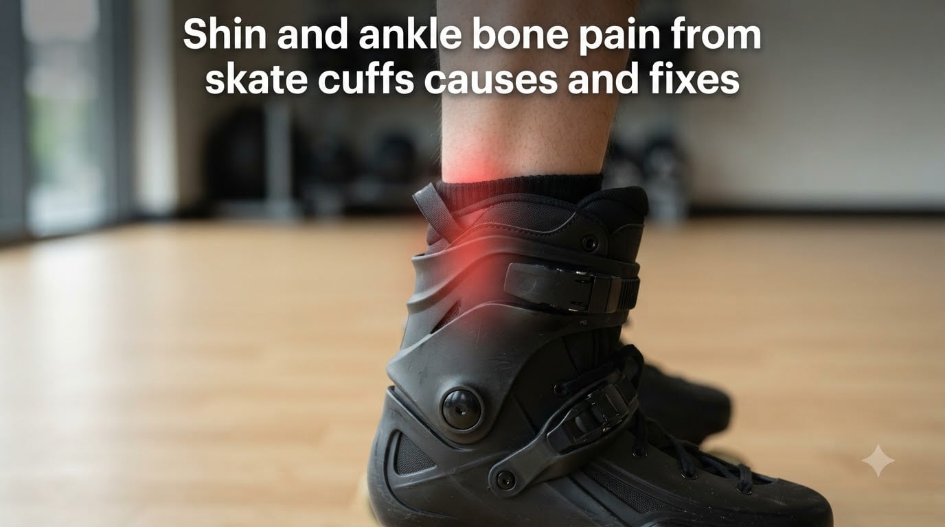 Shin and ankle bone pain from skate cuffs causes and fixes