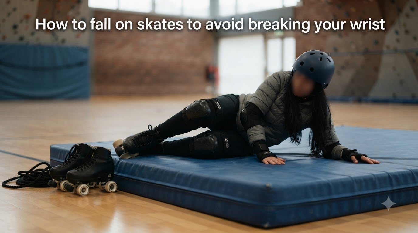 How to fall on skates to avoid breaking your wrist