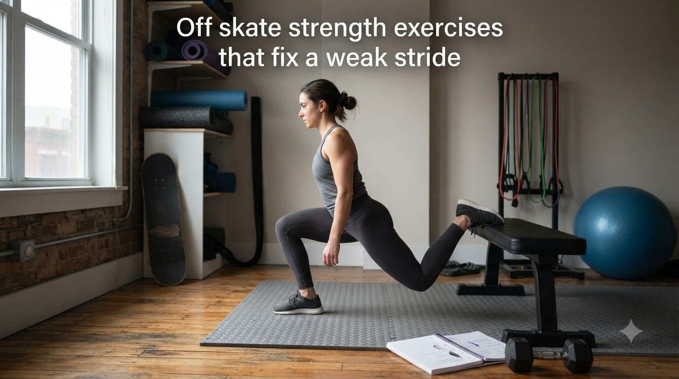 Off skate strength exercises that fix a weak stride