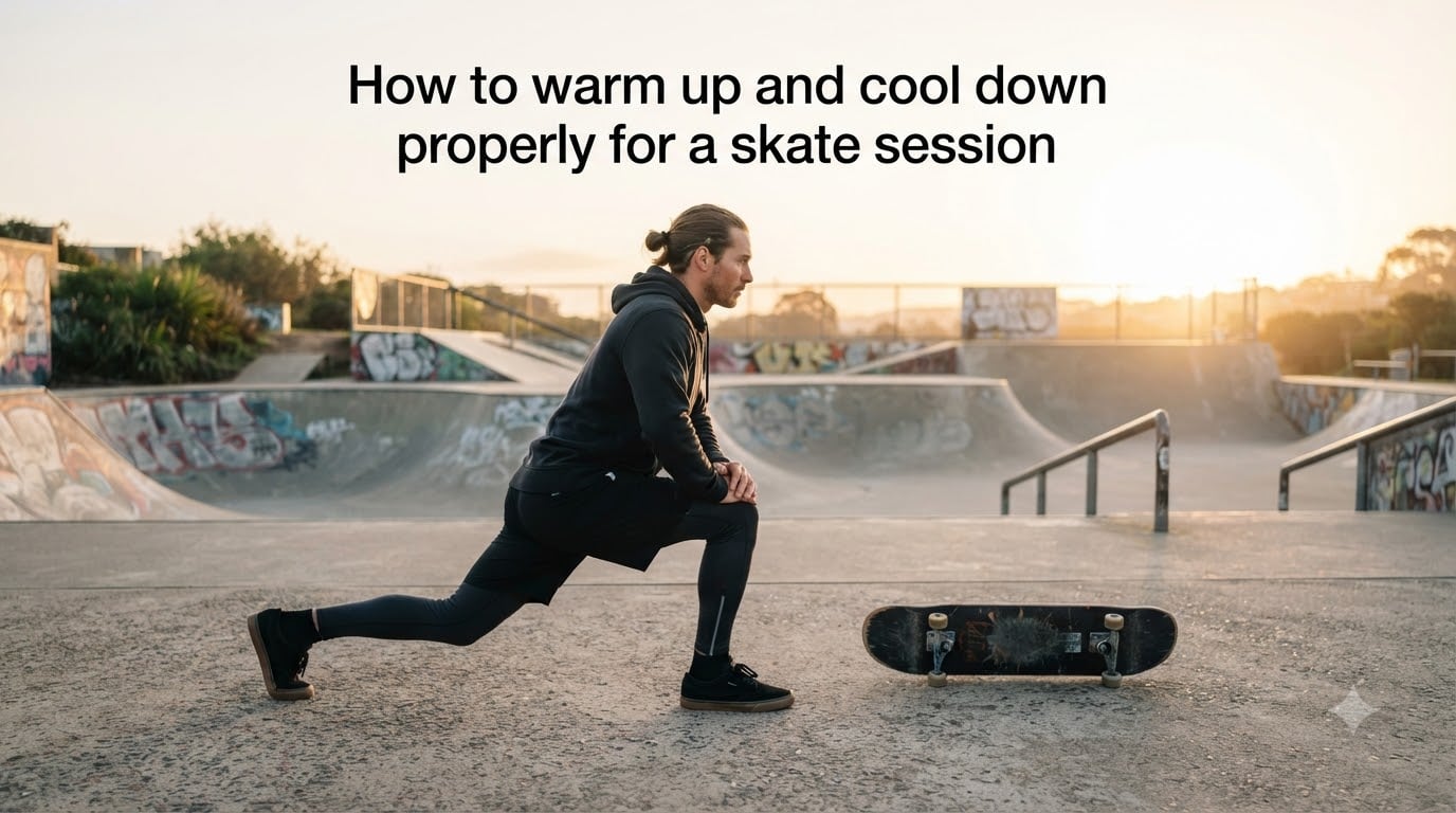 How to warm up and cool down properly for a skate session