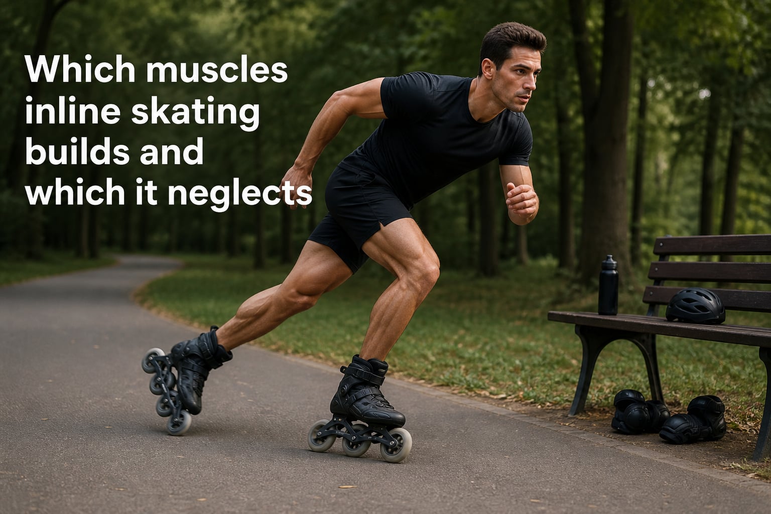 Which muscles inline skating builds and which it neglects