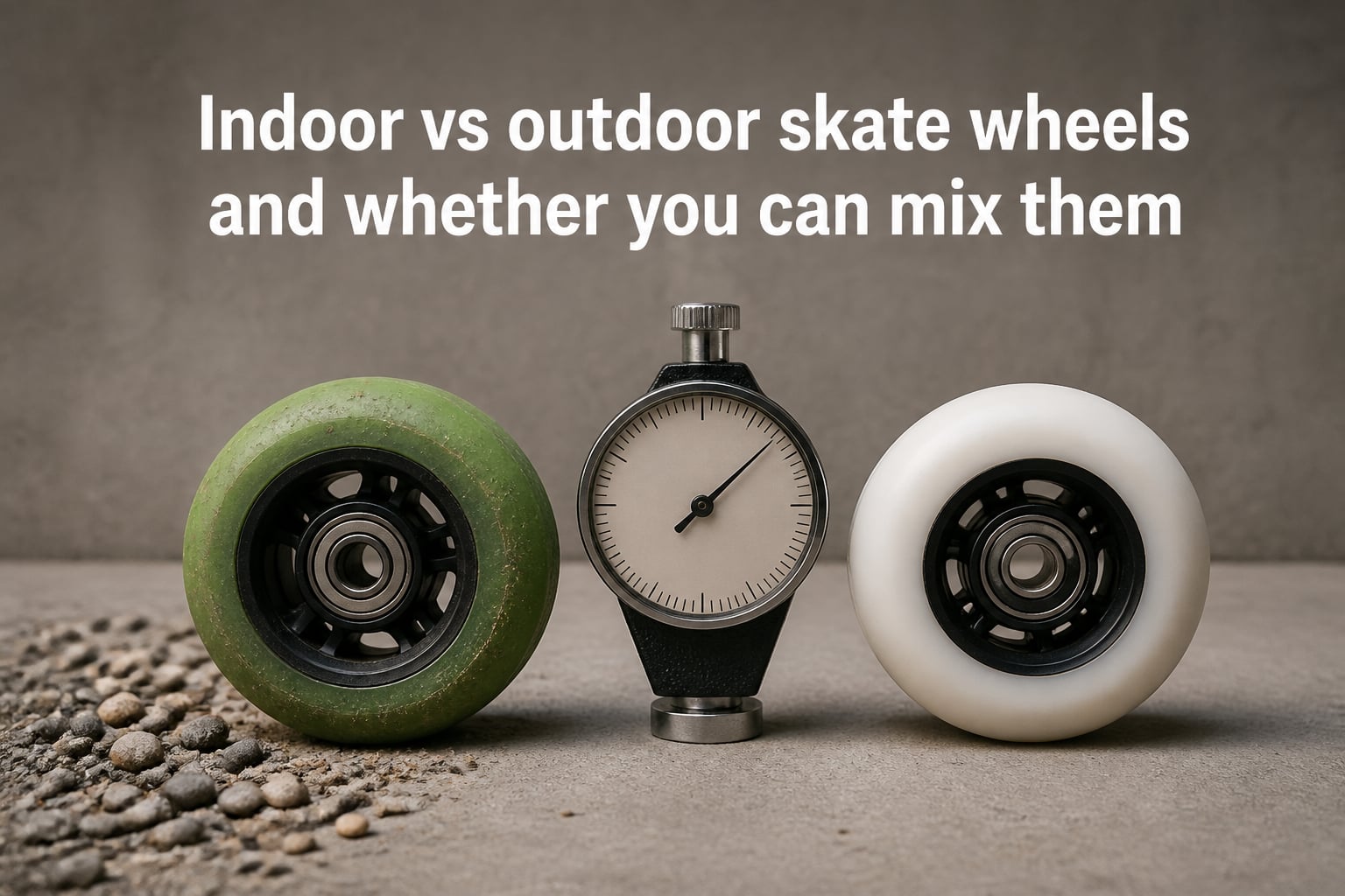 Indoor vs outdoor skate wheels and whether you can mix them