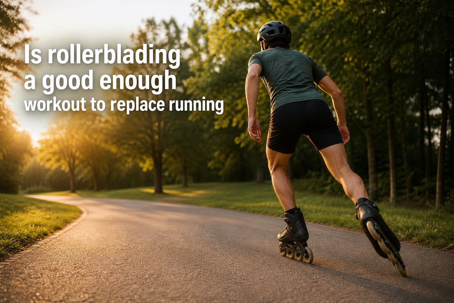 Is rollerblading a good enough workout to replace running