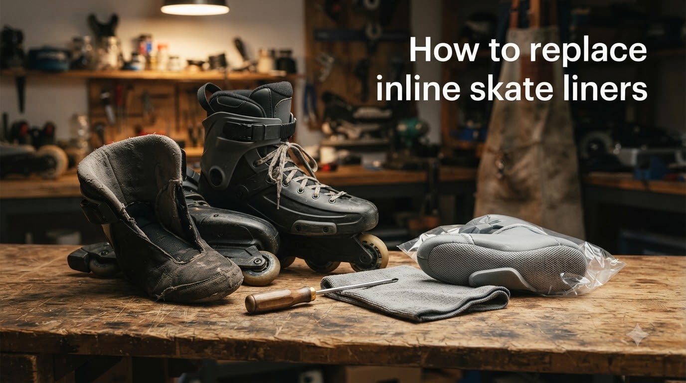 How to replace inline skate liners