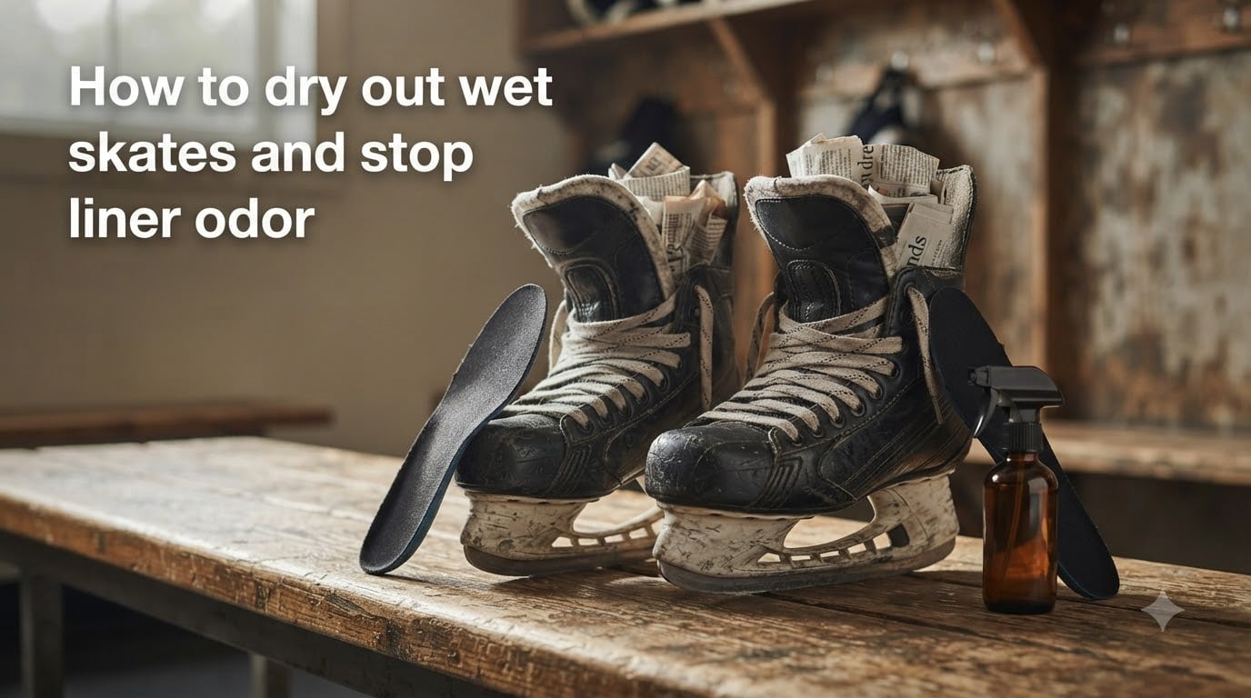 How to dry out wet skates and stop liner odor