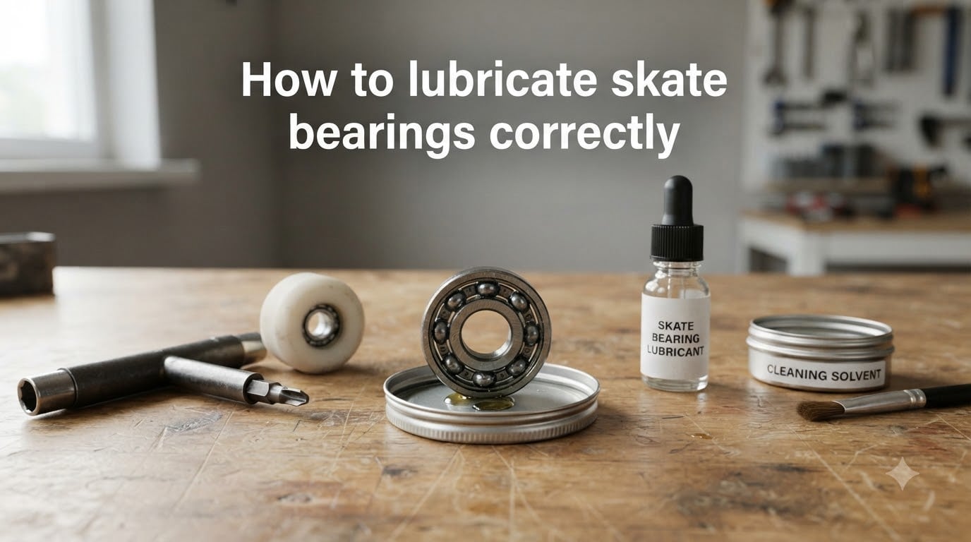 How to lubricate skate bearings correctly