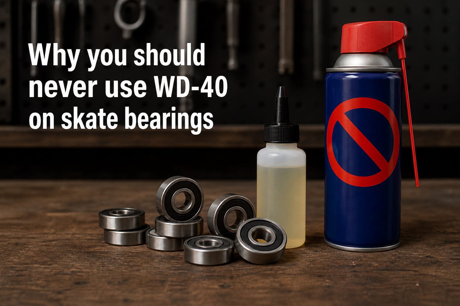 Why you should never use WD-40 on skate bearings