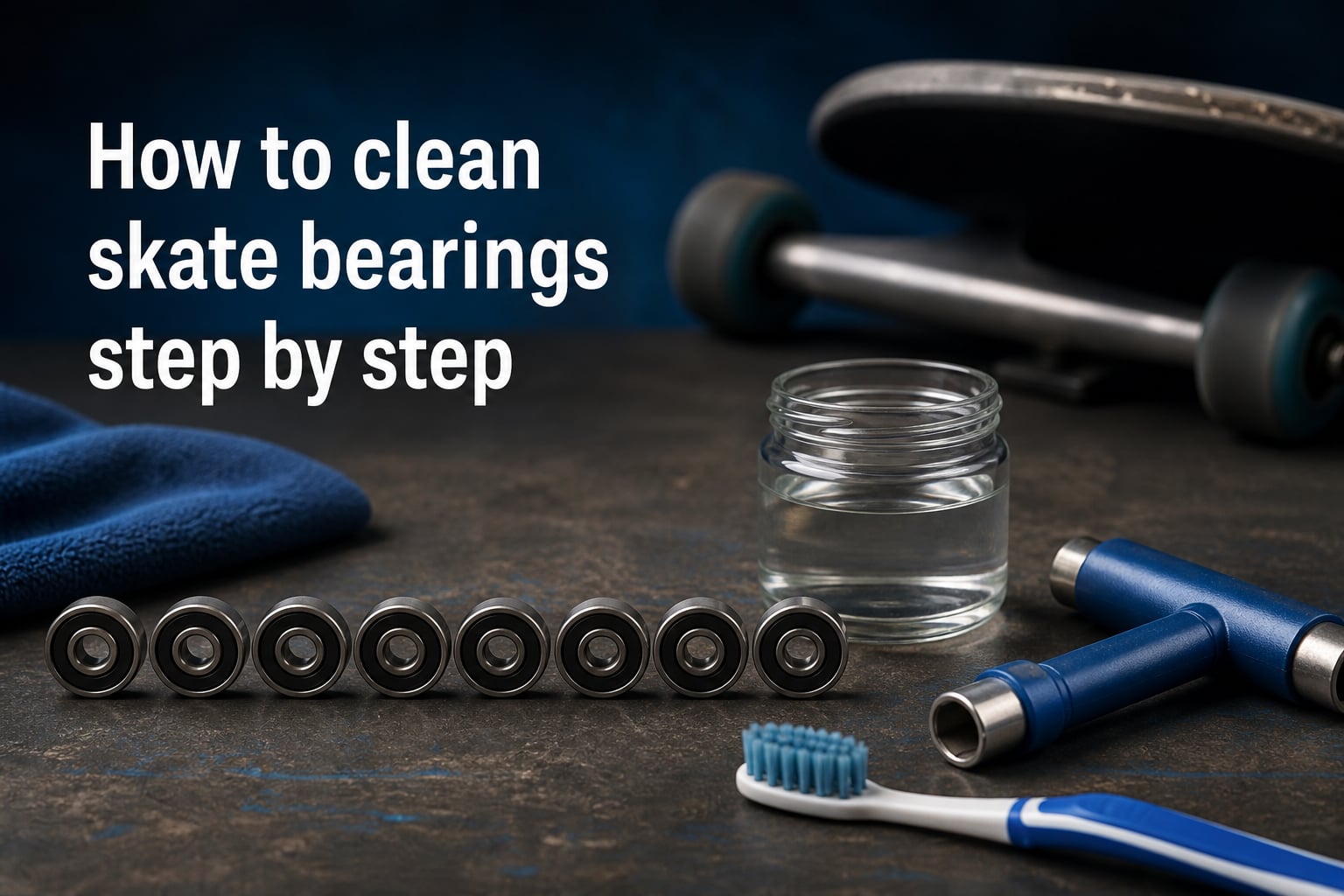 How to clean skate bearings step by step