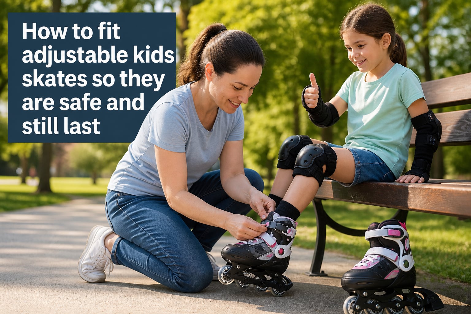 How to fit adjustable kids skates so they are safe and still last
