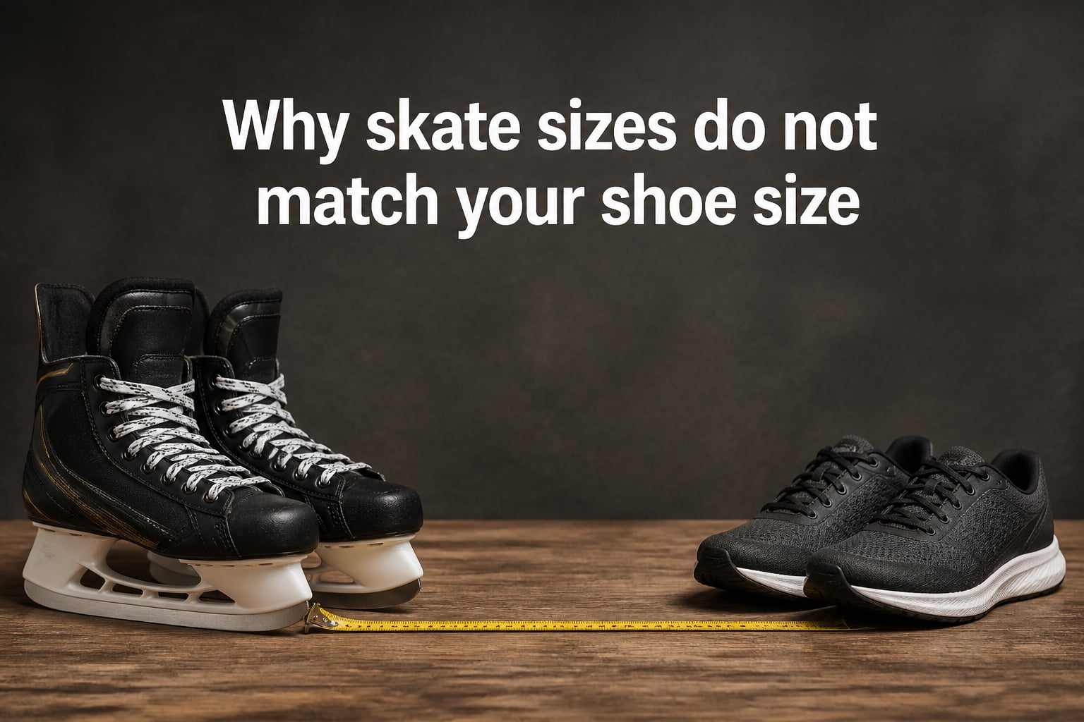Why skate sizes do not match your shoe size
