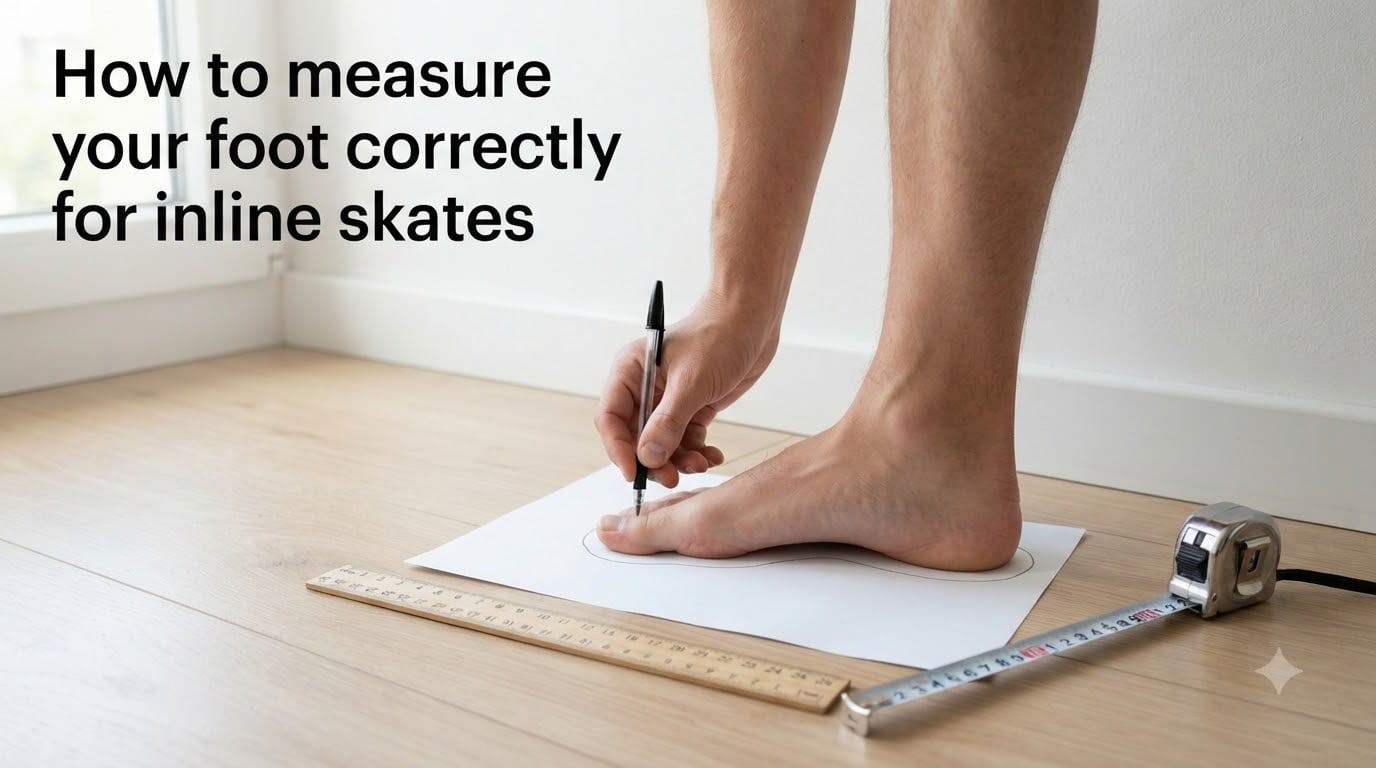 How to measure your foot correctly for inline skates