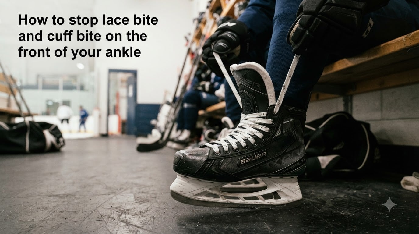 How to stop lace bite and cuff bite on the front of your ankle