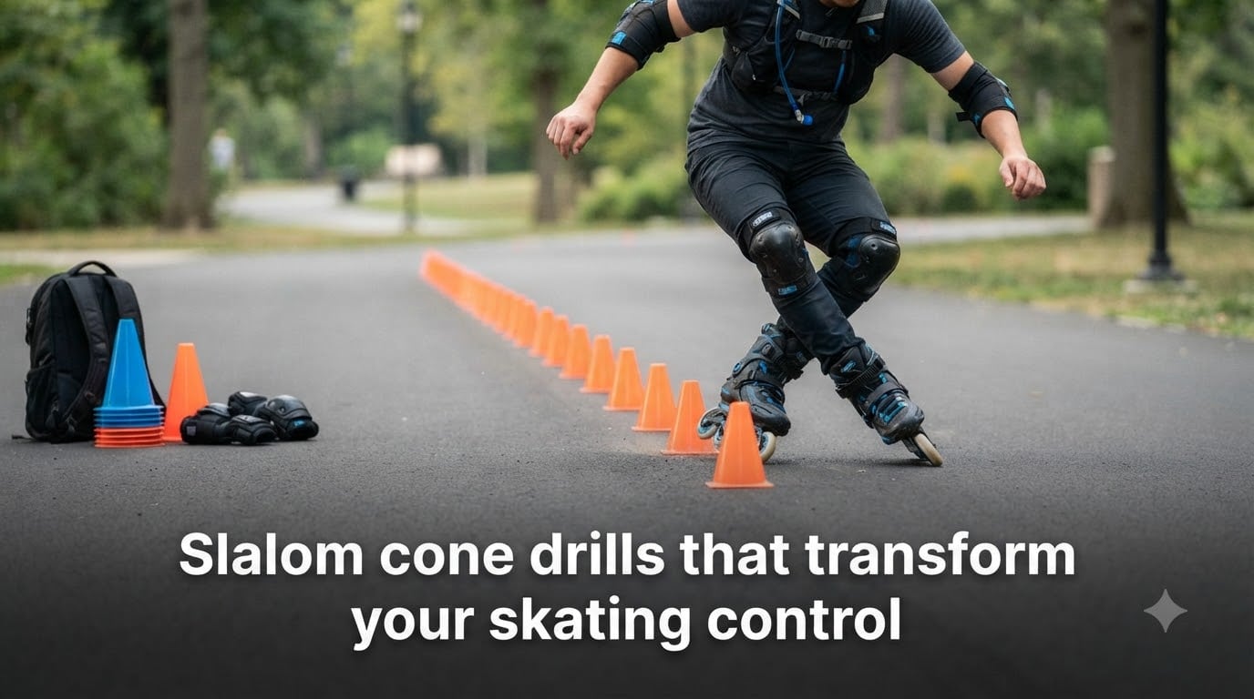 Slalom cone drills that transform your skating control