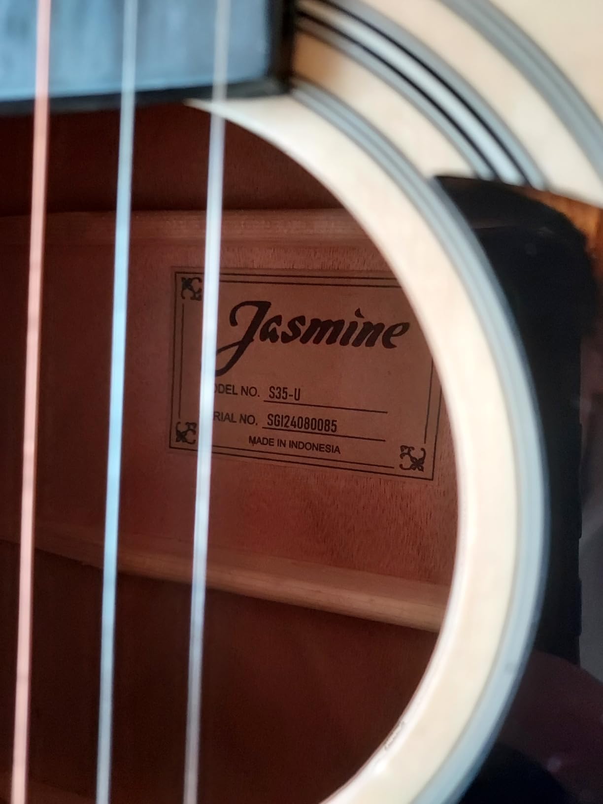 Jasmine S35 Dreadnought Acoustic Guitar Natural customer photo 2