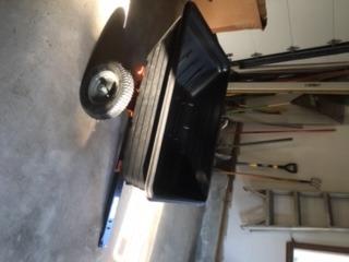 Agri-Fab Inc 350-Pound Steel Tow Behind Dump Cart, 10-Cubic Feet Capacity – Removable Tail Gate, Garden Utility Trailer, Black, Made in the USA; Model # 45-0303 customer photo 1