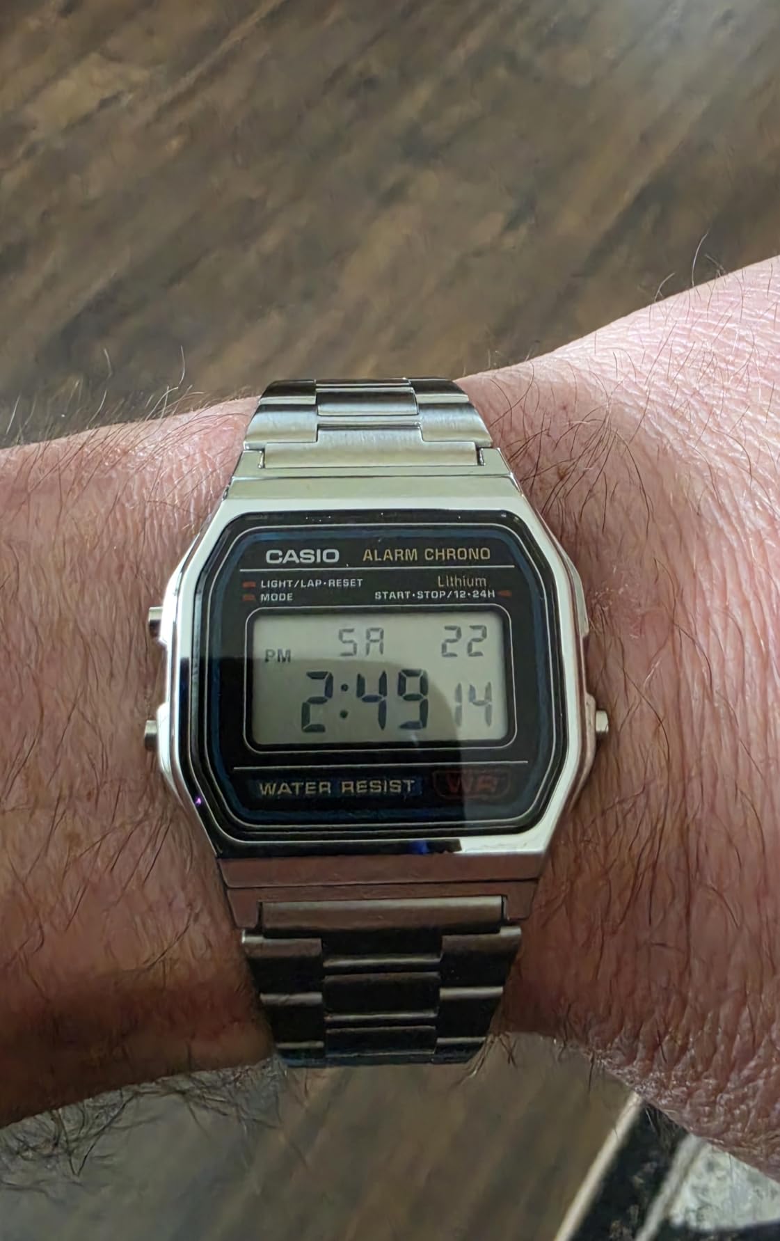 Casio A158WA Series | Unisex Digital Watch | Vintage | WR | 100 SEC Stop Watch | Daily Alarm | Regular Time Keeping: Hour, Minute, Second, PM, Date, Day | Led Light | 7 Yr Battery customer photo 2