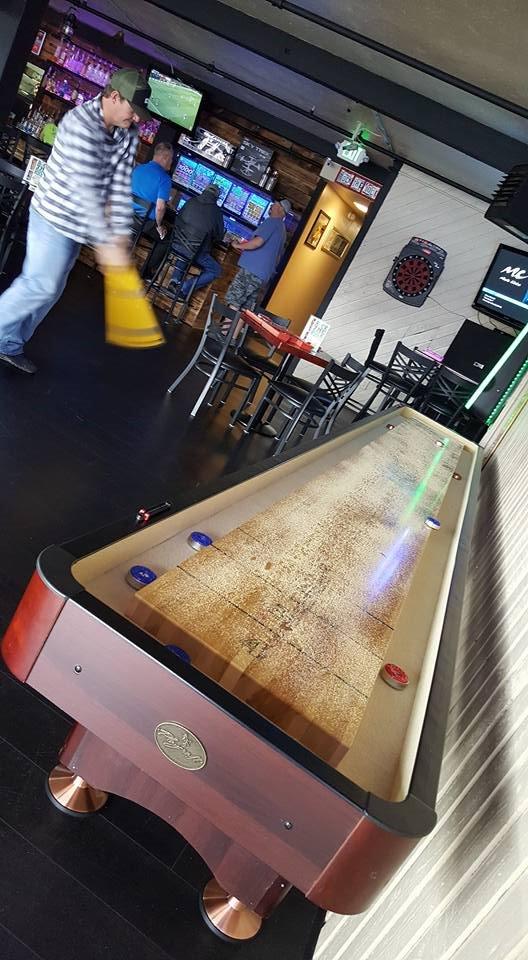 Playcraft Woodbridge Shuffleboard Table with Storage Cabinet - Shuffle Board Game Table Set with Matching Abacus, 8 Pucks, Brush & *Wax (*Made in USA) - Pro Style Climate Adjusters customer photo 1