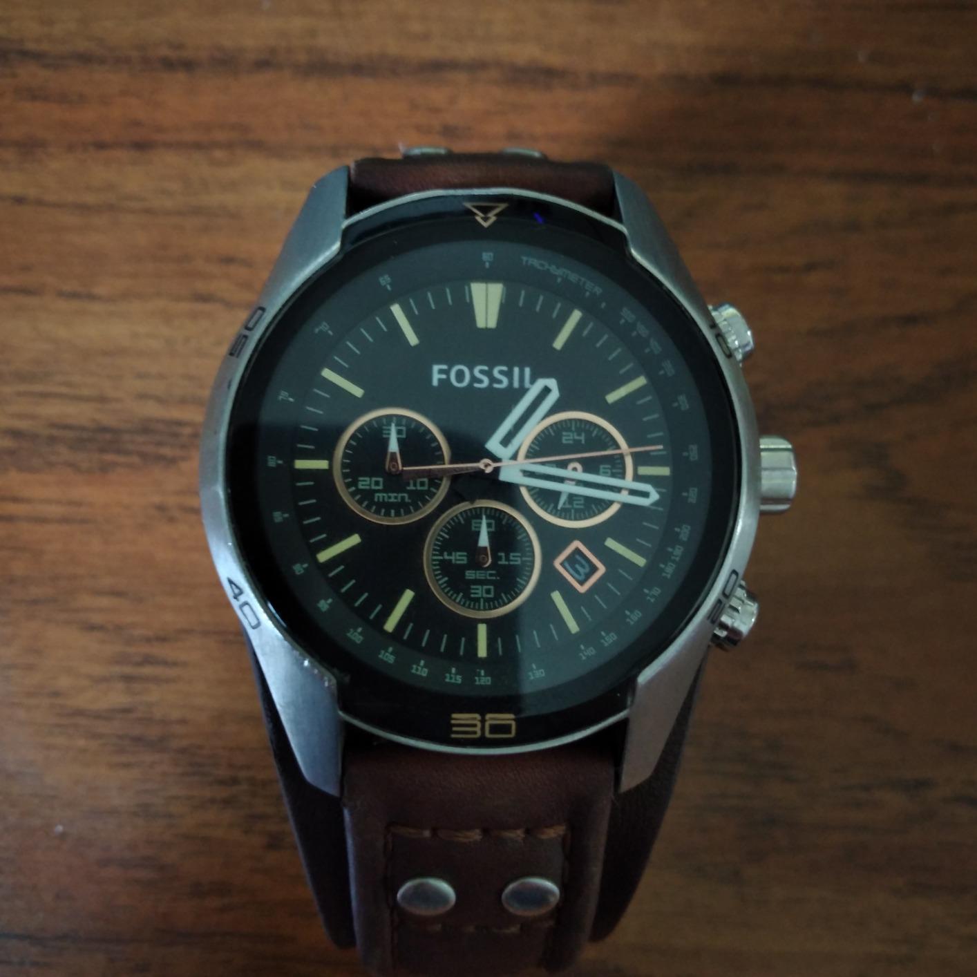 Fossil Coachman Quartz Chronograph Leather Watch for Men customer photo 2