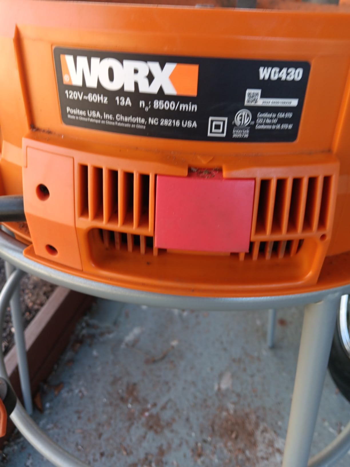 WORX 13 Amp Electric Leaf Mulcher for Yard Leaf & Waste Shredding, WG430 customer photo 1