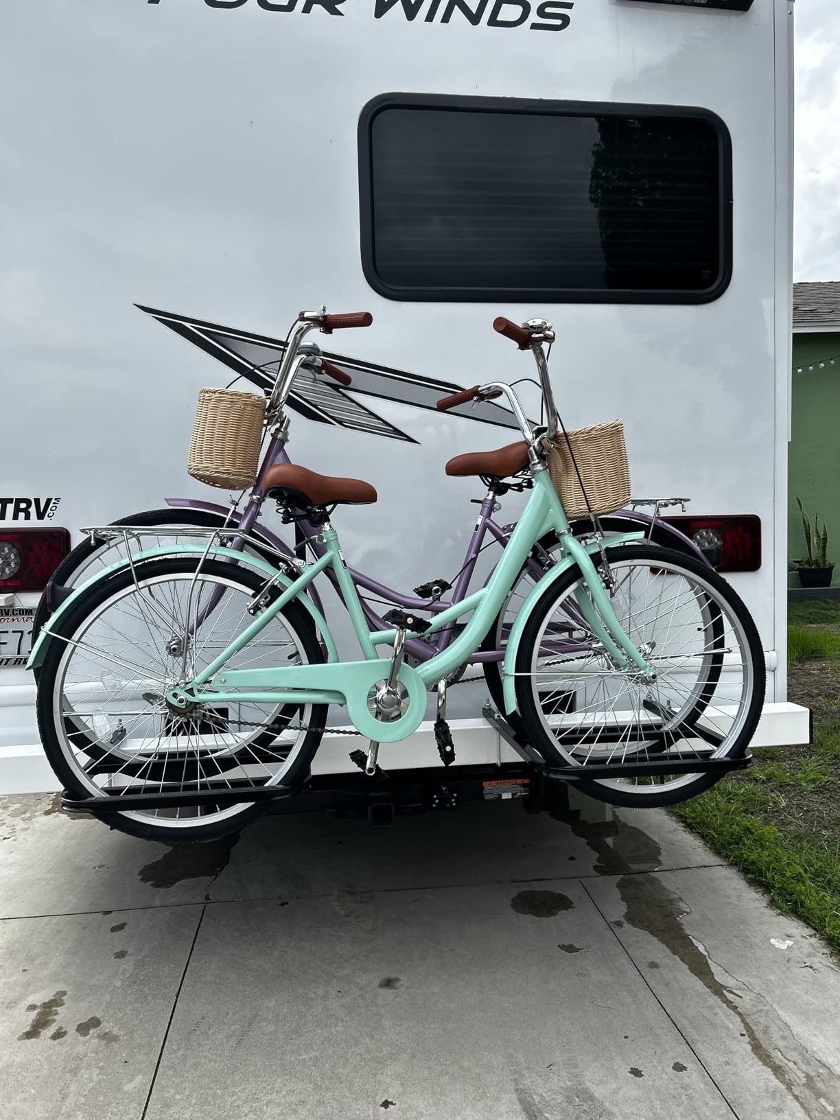 RV or Camper Trailer Bumper Bike Rack for 1 to 2 Bicycles, Elevate Outdoor customer photo 1