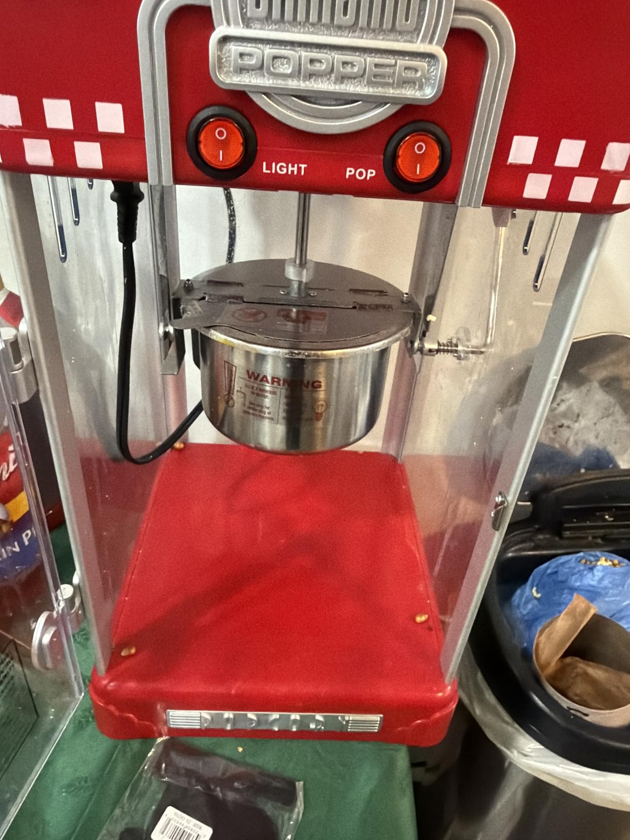 Great Northern Popcorn Company 83-DT5621 Northern Company Red GNP Little Bambino 2-1/2 Ounce Retro Style Popcorn Popper Machine, 2.5 Ounce customer photo 1