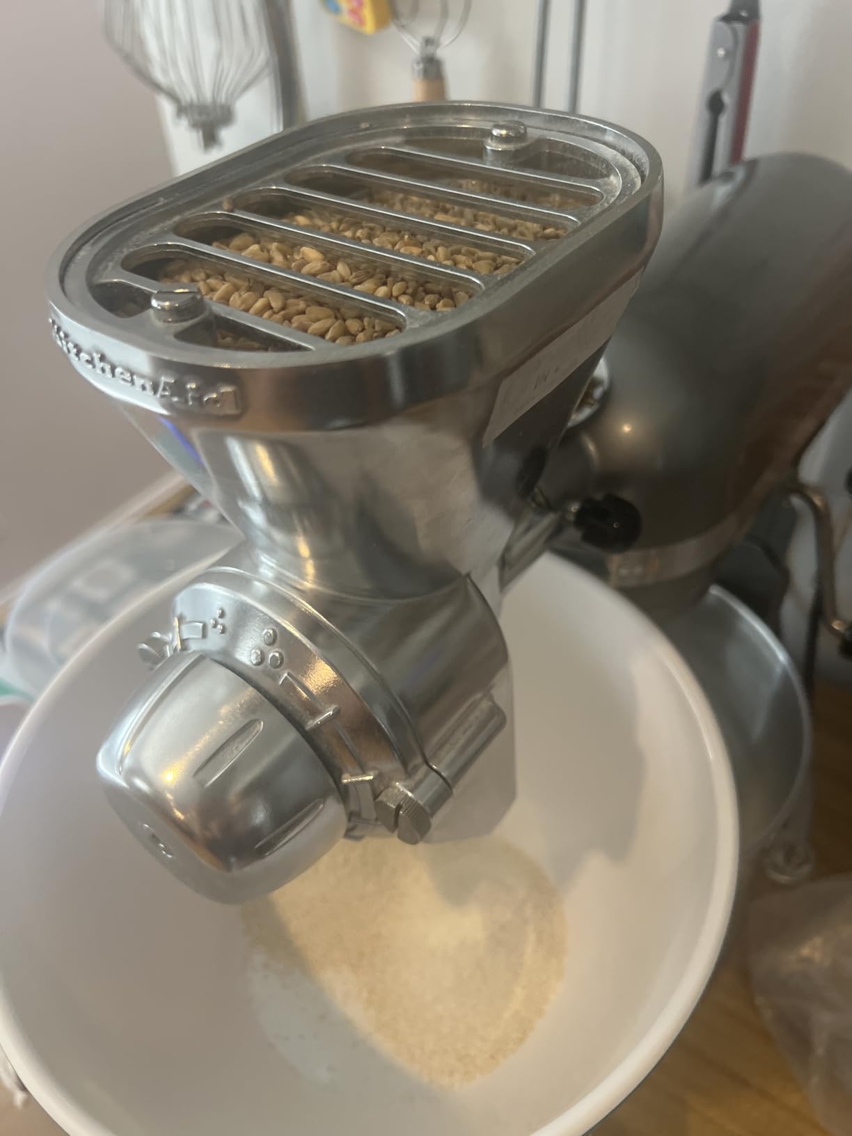 KitchenAid KGM All Metal Grain Mill Attachment for KitchenAid Stand Mixers customer photo 1