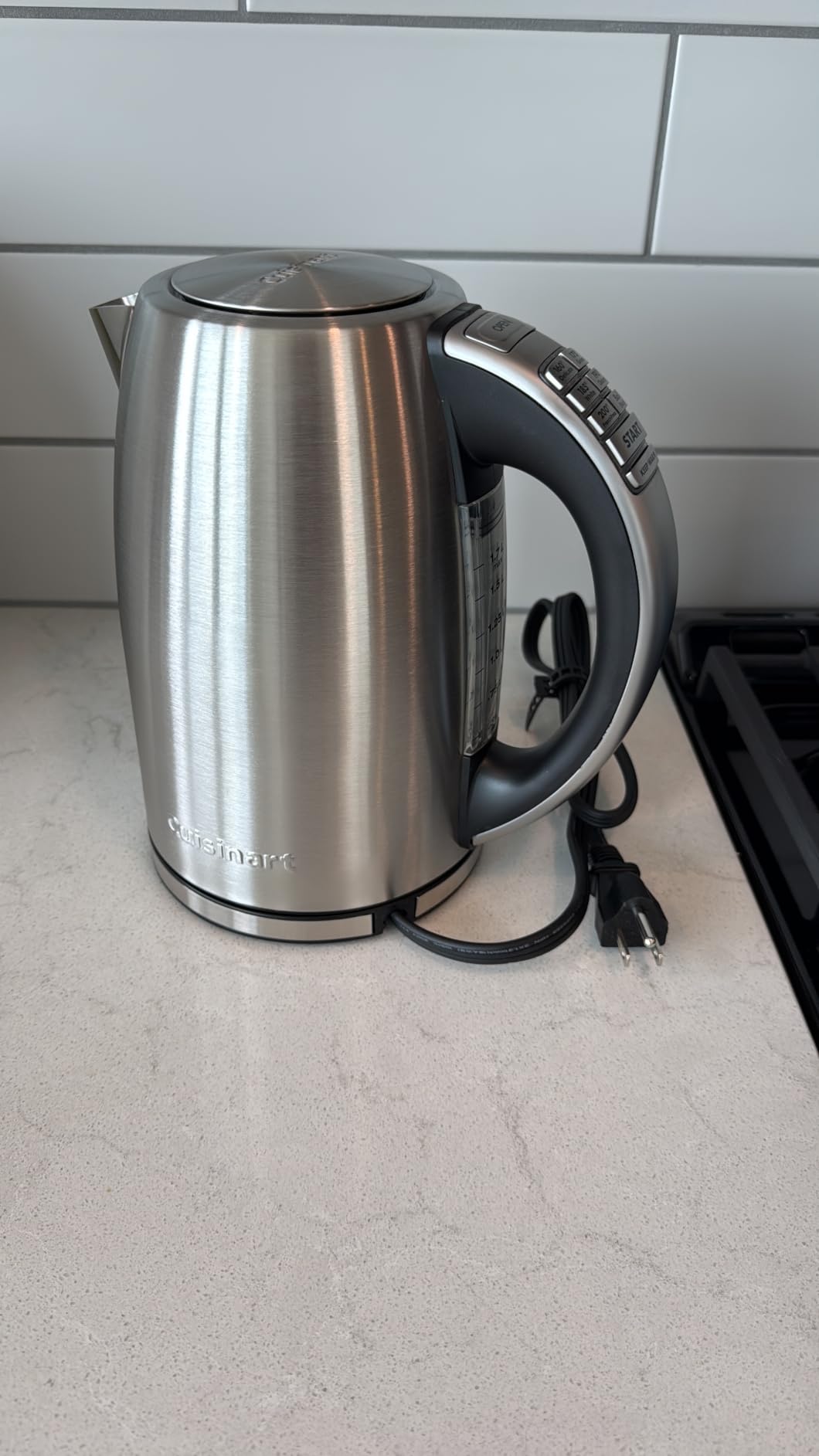 Cuisinart Electric Kettle, 1500W Fast Heating, 6 Temp Presets, 1.7L | Bring water to a boil with Cuisinart PerfecTemp cordless electric tea kettle, includes auto shutoff & 360° base, CPK-17P1 customer photo 2