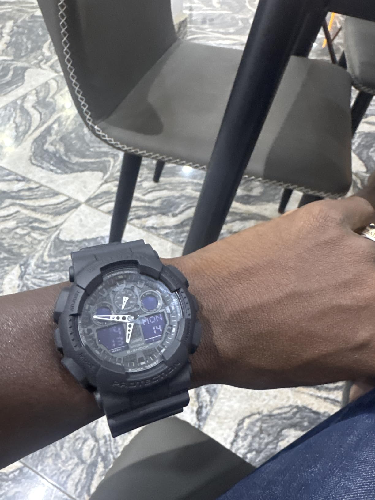 Casio G-Shock GA100-1A1 | Men's Tough Analog-Digital Watch | 200M Water Resistant | Shock & Magnetic Resistant | Sporty & Rugged Design customer photo 1