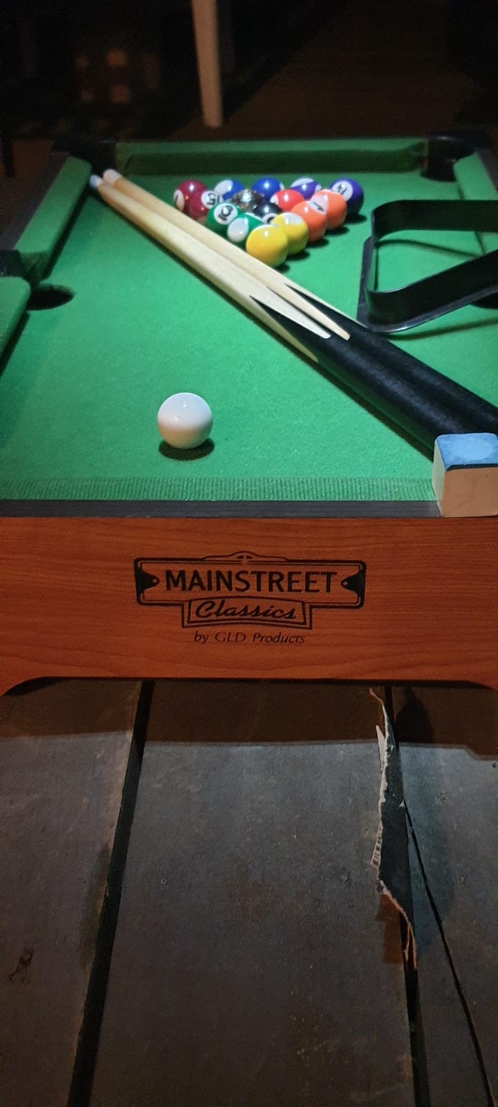 Mainstreet Classics 20-Inch Table Top Miniature Billiard/Pool Game Set customer photo 1